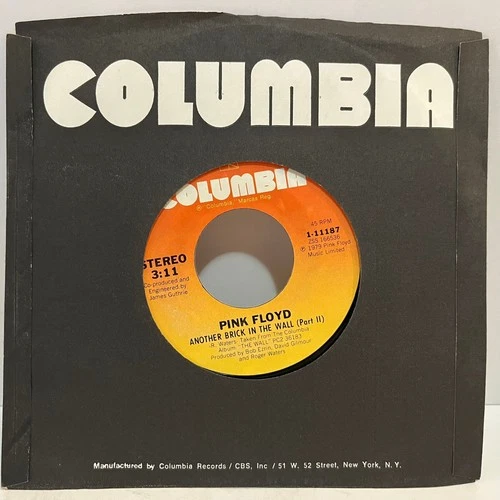 PINK FLOYD - Another Brick In The Wall Pt 2 (1979) - 7" Vinyl Record 45RPM - VG+