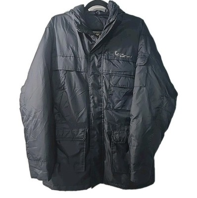 Karl Kani Gold Waterproof Puffer Duck Down Blend Hooded Jacket Size Medium