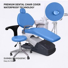 4PCS/Set Dental Chair Cover Sleeves Protector Waterproof PU Leather Elastic Soft