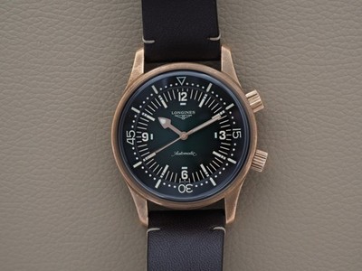 Longines Legend Diver 42mm L3.774.1 Bronze Green Dial Box Papers 2021