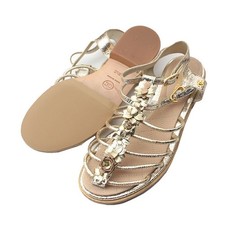 Sandales Spartiates Sandale Chanel Corde Chanel Camelia Dans