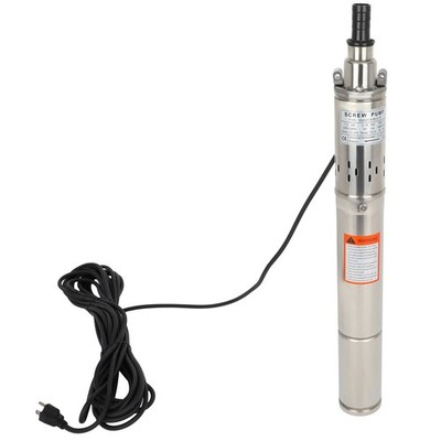 1HP 1'' Deep Well Screw Pump Water Pump 220V 147Psi Stainless Steel