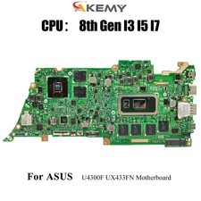 UX433FN Laptop Motherboard For ASUS UX433F U4300F Mainboard W/ I3 I5 I7 CPU