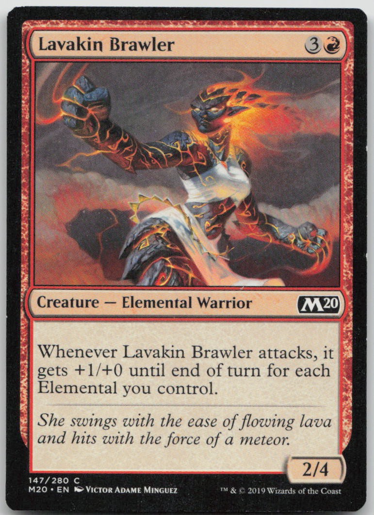 Lavakin Brawler #147 Common Core Set 2020 Magic: The Gathering Warped