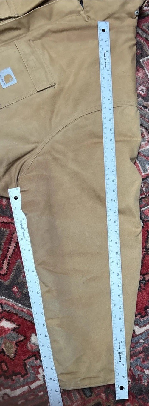 VTG Carhartt Jacket Mens 2XL/3XL Brown Duck Quilt Lined Union Made In USA 90s image 10