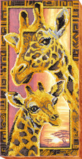 Bead Embroidery Kit "Giraffes" Stitching Handmade Beadwork