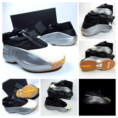 Adidas US 12 Men's Silver/Black/White - Retro Kobe Crazy IIInfinity - IE7687 NIB