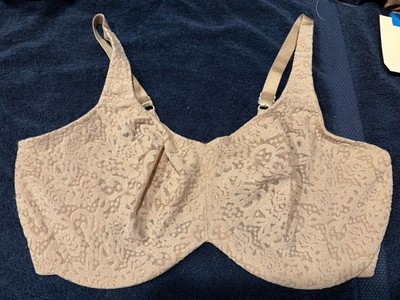 Wacoal 65547 Halo Lace Taupe Brown Bra Size 40DDD New With No Tags
