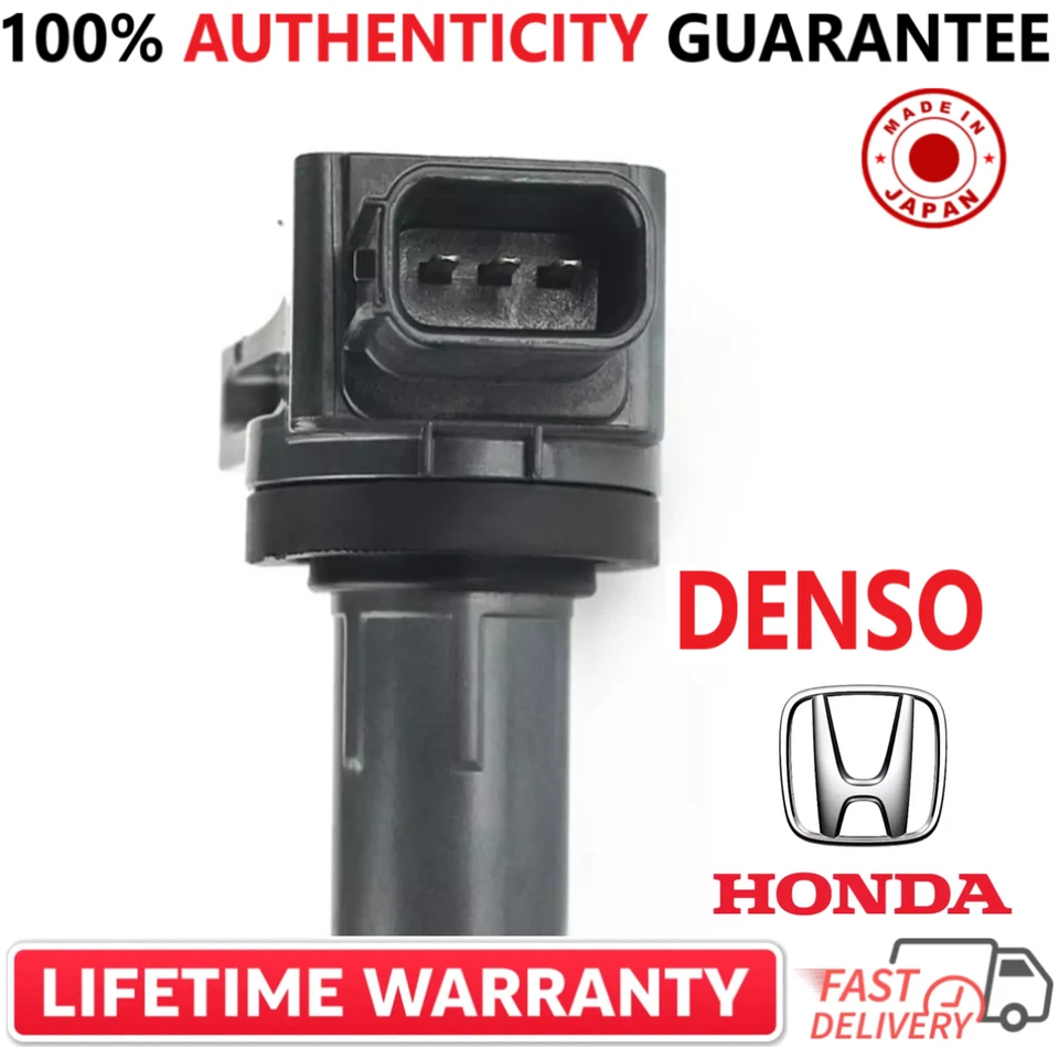 Bobinas de ignição x4 OEM DENSO para 2000-2011 Honda Acura 2.0L 2.4L I4, 099700-070 - Imagem 4 de 4