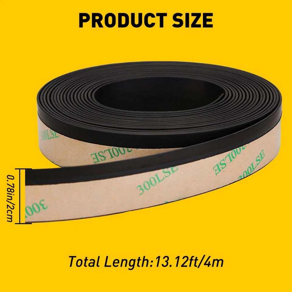 2CM x 4M Parabrisas Goma Moldura Sello Borde Universal para Parabrisas y Ventanas Foto 2 de 4