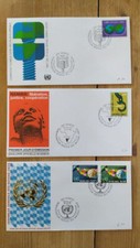 Enveloppes FDC 1er jours Nations-Unies - Genève n°72 à 80 Année 1978 complète