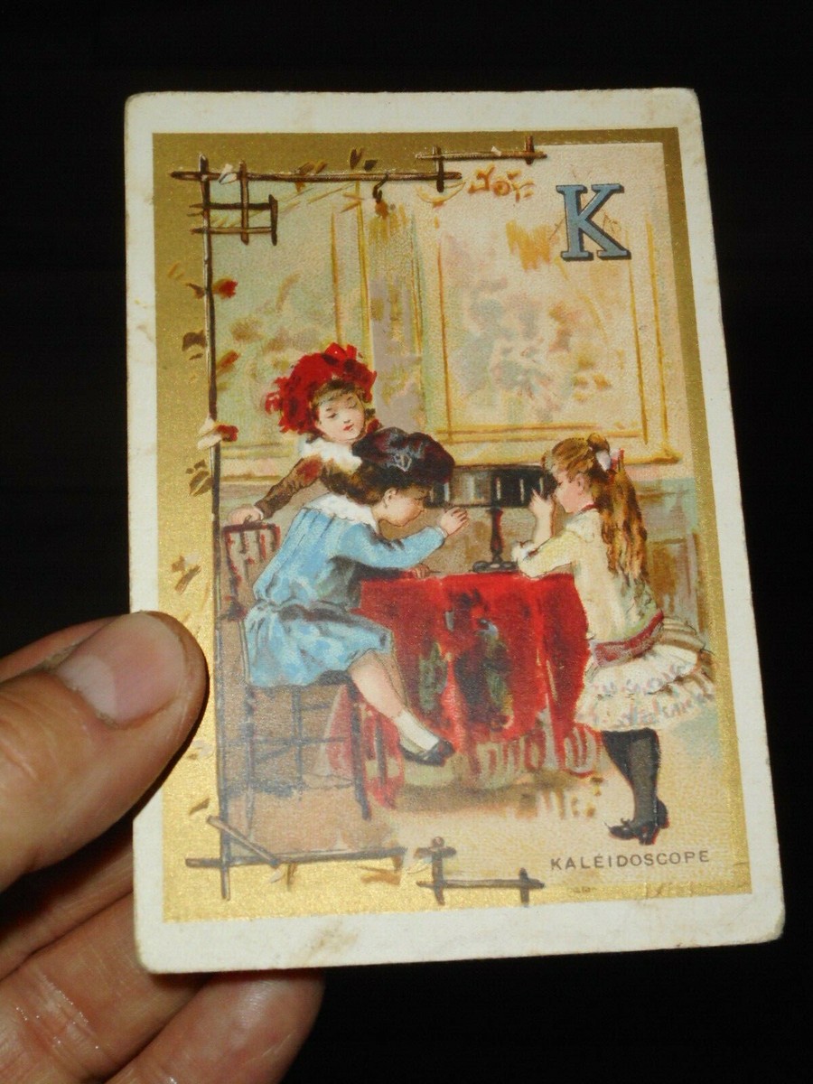 XIX ème siècle 5 cartes en carton ( pas chromo ) pour école