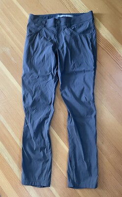 Icebreaker Men's Hiking Pants Merino Wool/Nylon Blend Dark Gray Sz