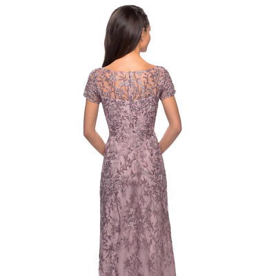 LA FEMME Dress 6 Dusty Lilac Purple Bead Embellished Bateau GOWN Wedding NWT$535 | eBay LA FEMME Dress 6 Dusty Lilac Purple Bead Embellished Bateau GOWN Wedding NWT$535 | eBay