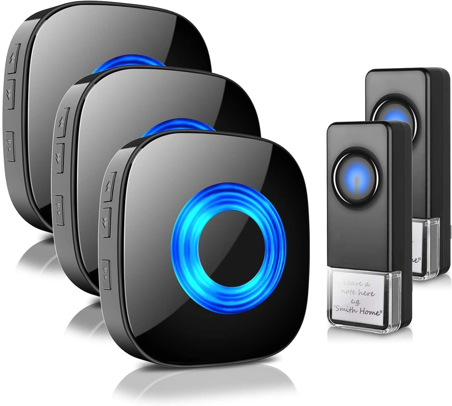 Wireless Doorbell by PHYSEN with 58 Ringtones 5 Volume Levels and Mute Mode