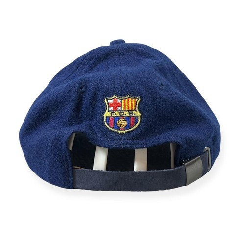 Vintage 90’s NIKE “FC Barcelona” Football Embroidered Logo Spellout Baseball Cap - Picture 2 of 6