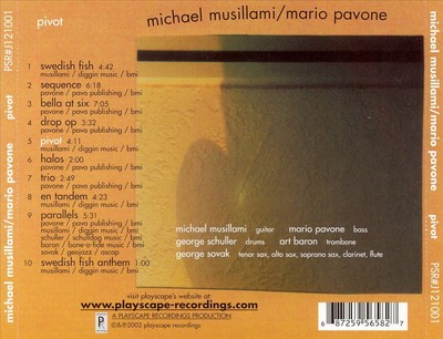 MARIO PAVONE/MICHAEL MUSILLAMI - PIVOT NEW CD