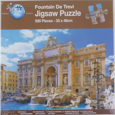 Verlaufspuzzle Weltbrunnen von Trevi 500-teiliges Puzzle neu versiegelt.(278)