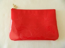 VTG Christian LACROIX Parfums Perfume ROUGE For AVON Red MAKEUP CASE POUCH