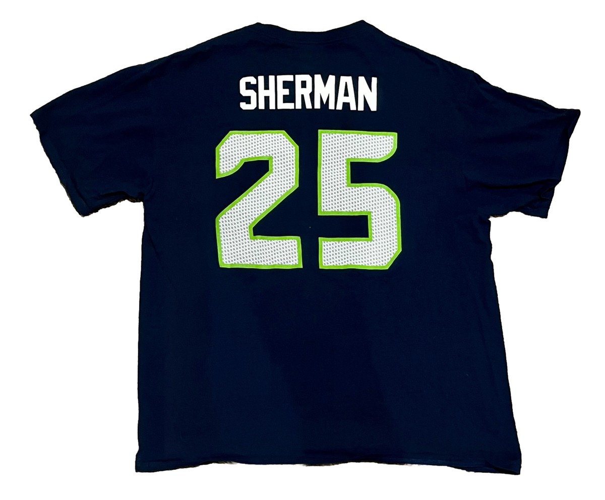 Richard Sherman — Seattle Seahawks NFL Team Apparel Jersey Shirt