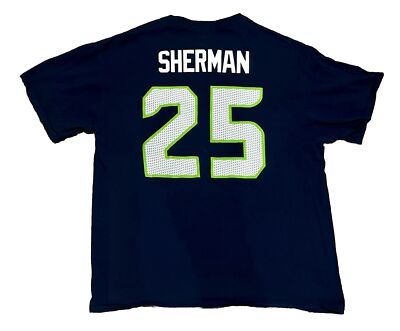 Richard Sherman — Seattle Seahawks NFL Team Apparel Jersey Shirt