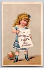 M.J. Ulrich Coffee Spice Grand Rapids Victorian Trade Card Girl Large Envelope