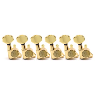 Wilkinson WJ07 6 inline Gold Guitar Tuning Pegs Machine Heads for Strat Tele