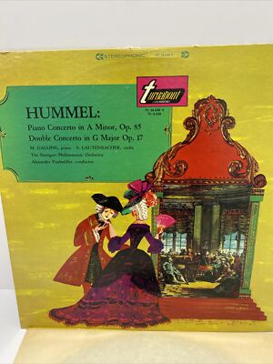 HUMMEL: Piano Concerto In A Minor, Op.85 / Double Concerto In G Major Op.17 LP