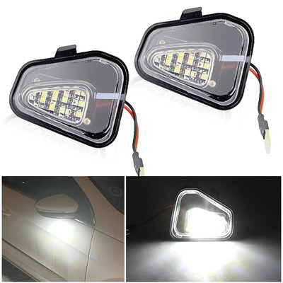 2PCS for VW Passat B7 CC Scirocco Jetta MK6 EOS Beetle R LED Lamp Welcome Light