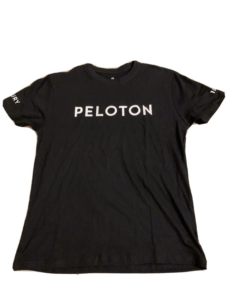 Black Short Sleeve Peloton Century T shirt XS Workout Cycling