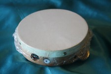 SALE Trophy Wood Frame Hand Held Tambourine, 6 Inch, Single Row Jingles, B306