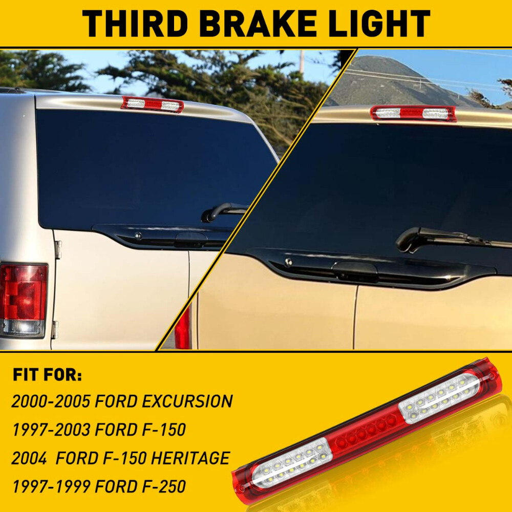 Tercera Luz De Freno Y Carga Trasera LED AUXITO Para Ford F-150 F-250 1997-2003 Y Excursion