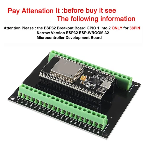 3/6/9 Stück für ESP32 GPIO ESP32S Breakout Board Entwicklungsboard ESP-WROOM-32 USA - Bild 4 von 10