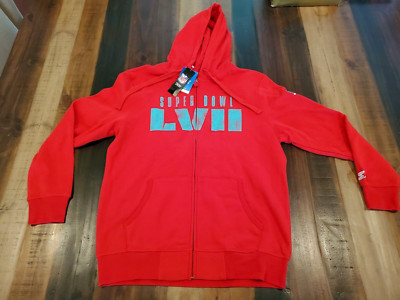 Starter NFL Super Bowl LVII Hoodie (NEW w/ Tags) Red Zip Men s Size LARGE - NWT