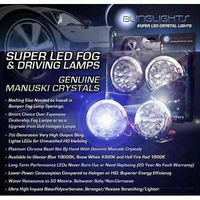 Luces antiniebla LED azules 9000K luces de conducción para Ducati ST2 ST3 ST3s ST4 ST4s Foto 2 de 2