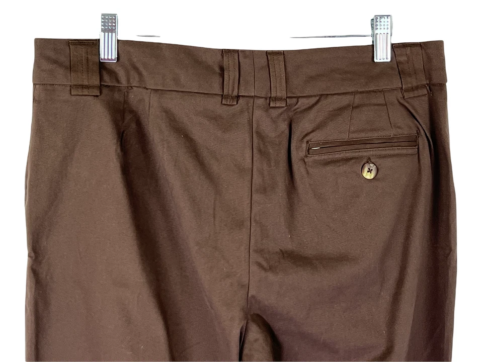 Living Planet Pants 12 Brown Womens Eco Organic Stretch Wide Leg New - Image 4 of 4