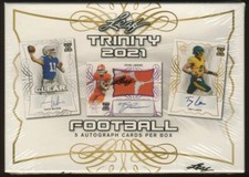 2021 Leaf Trinity Football Factory Sealed HOBBY BOX (5 Autos per box!)