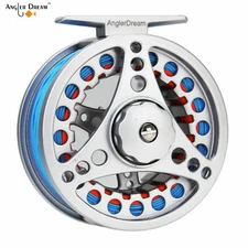 1/2 3/4 5/6 7/8WT Large Arbor Fly Reel Fly Fishing Reel Line Combo Not Pre-load