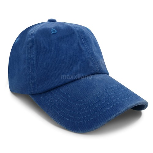 Men Baseball Cap Washed Cotton Polo Style Caps Plain Adjustable Dad Hat Women - Picture 18 of 26
