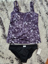 NEW Size Small Nike Swim Move to Zero Gemstone Tankini 2-Piece Set NESSD970-001