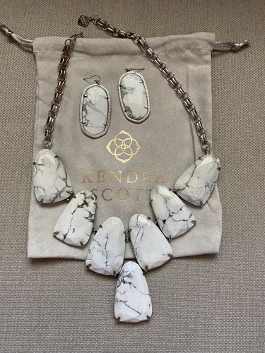 Kendra Scott Rare White Howlite Harlow 