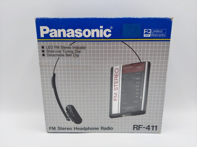 Radio Rf41 Panasonic RF-411 Vintage FM Stereo Headphone Radio. for parts/repair as ...