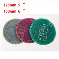 125/150mm Nylon Fibre Sanding Discs Hook & Loop Abrasive Finishing Cleaning Pads
