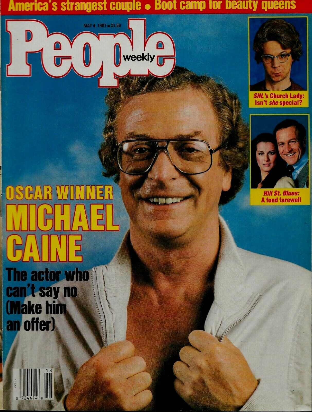 People Magazine May 4,1987 Michael Caine Hill Street Blues Dana Carvey