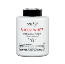 Ben Nye Super White Authentic NEW TALC FREE Formula Face Powder 2.6oz / 85 GR