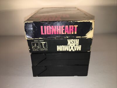 Maximum Risk & Lionheart VHS Jean Claude Van Damme Natasha