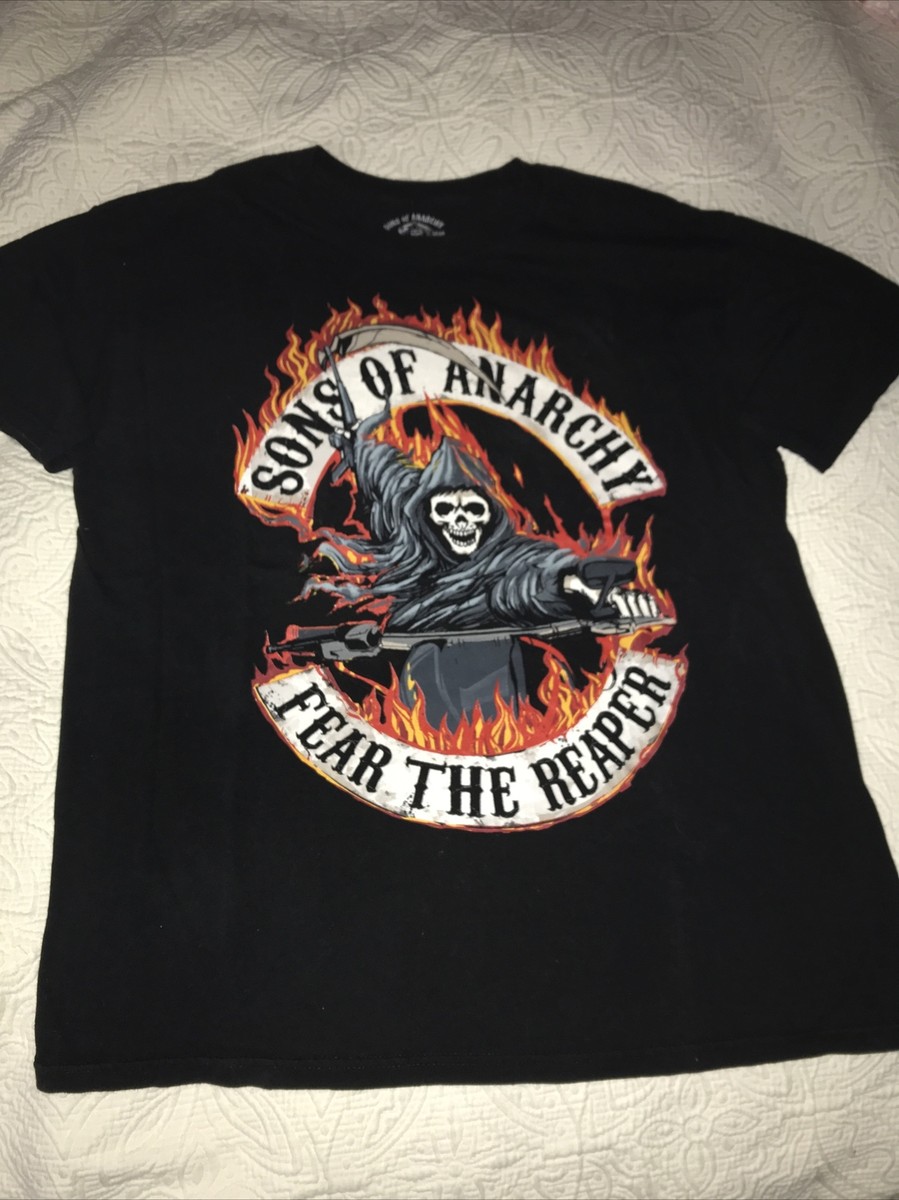 Sons of Anarchy Men's XL T-shirt Tee~Fear The Fire Reaper - Main Image