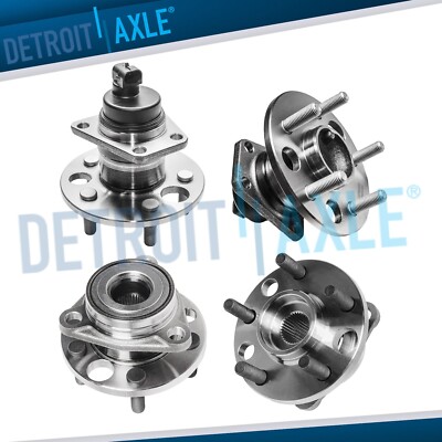 Front Wheel Bearing and Rear Hub Assy for 1992-05 Chevy Cavalier Pontiac Sunfire