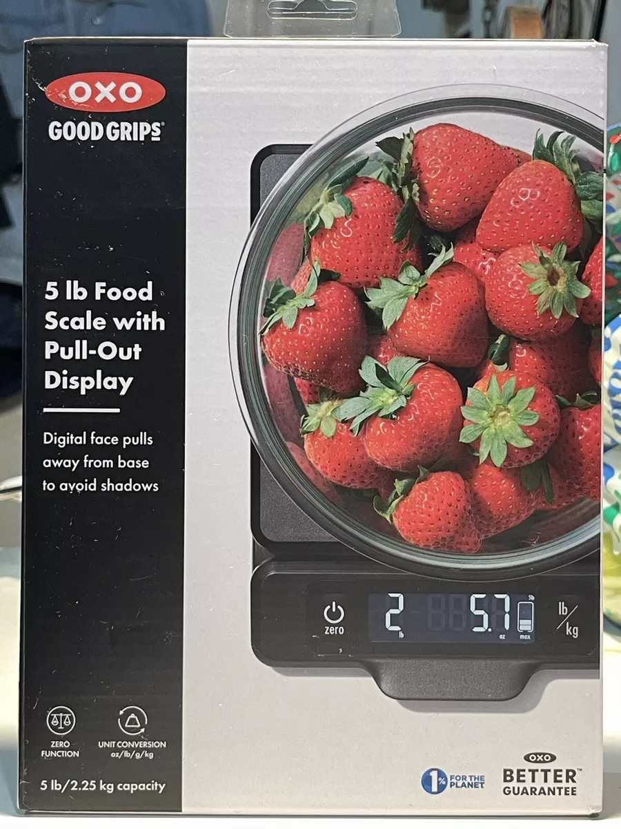 OXO Good Grips 5 lb Food Scale w/ Pull-Out Display Kitchen