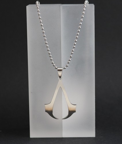 Collier Pendentif Assassin's Creed Syndicate - Acier Inoxydable - Pour Cosplay, Cadeau Homme/femme - Style Géométrique - 3